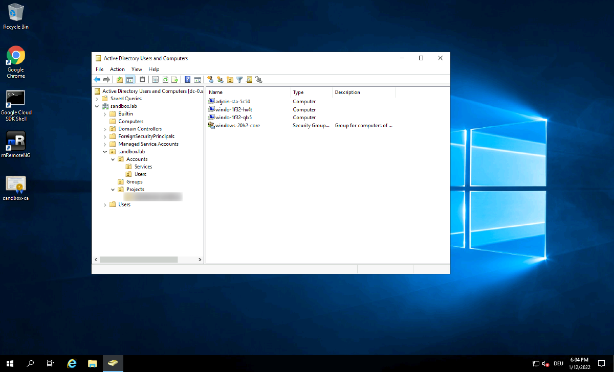 Automatically joining VMs to Active Directory on Google Cloud