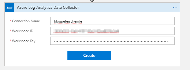 Send Data action connection settings