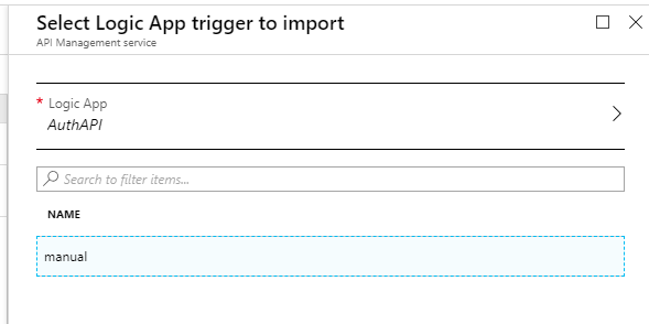 Select the Logic App we have previously created