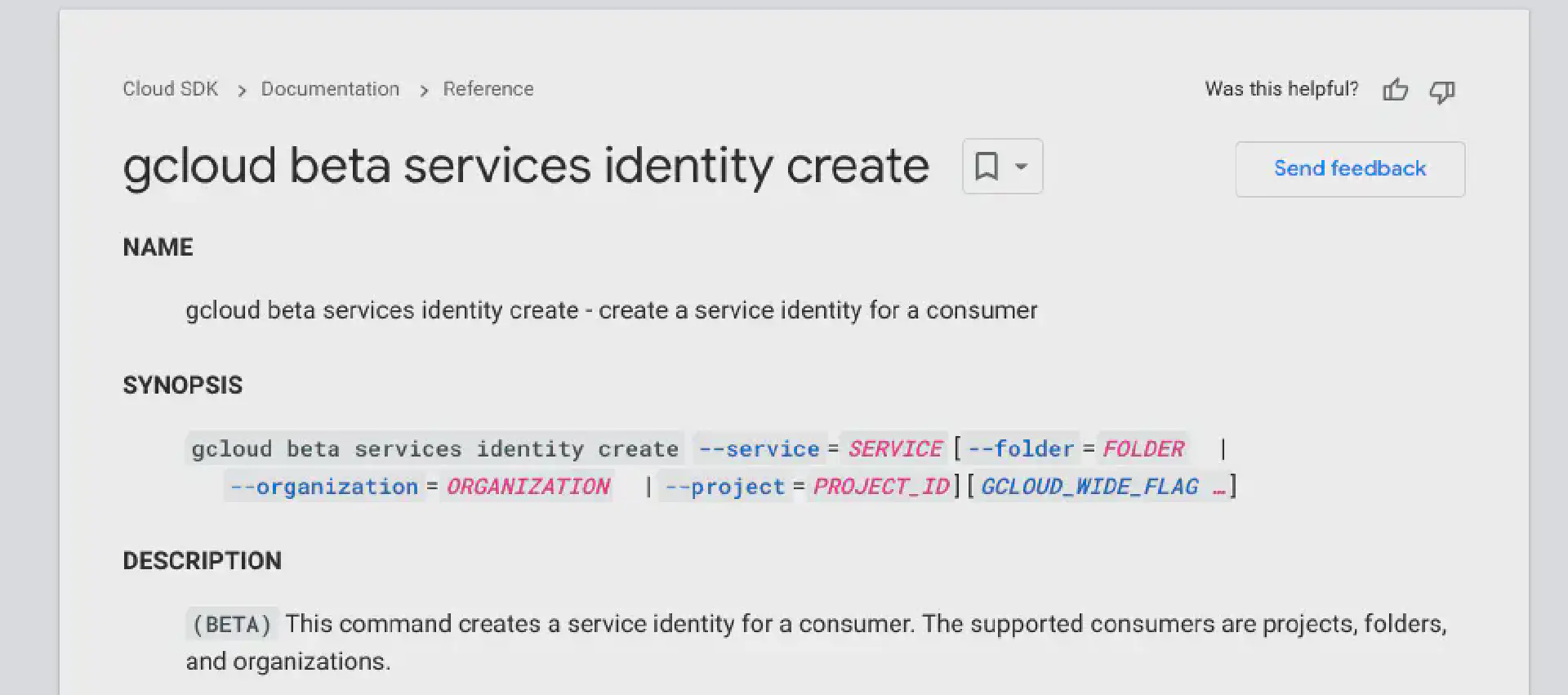 Deterministically creating service identities for APIs in Google Cloud