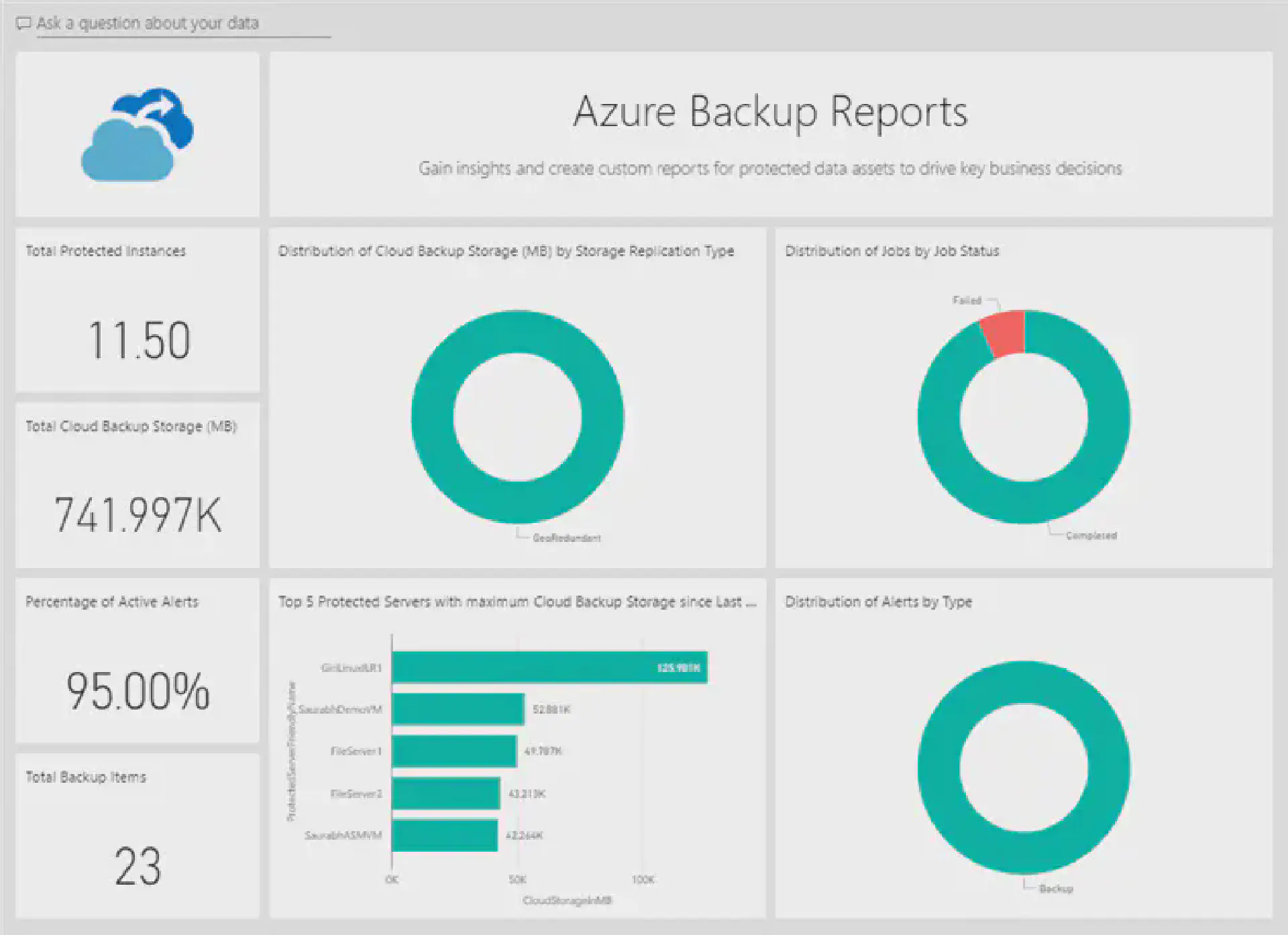 Merge Azure Backup reporting data into one storage account using Logic Apps