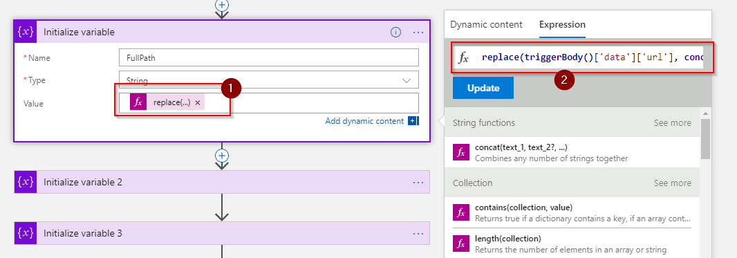 Variable initialization configuration