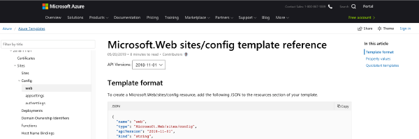 Setting App Service connection strings in ARM