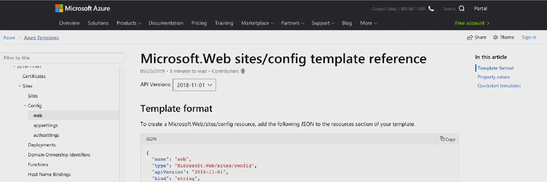 Setting App Service connection strings in ARM