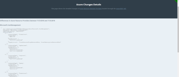 Tracking changes to Azure Resource Manager providers