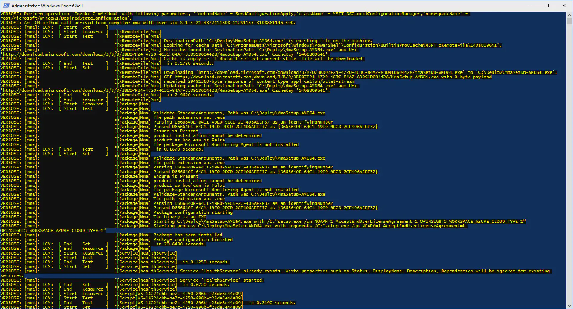 Use Azure Automation DSC to configure Log Analytics multi-homing