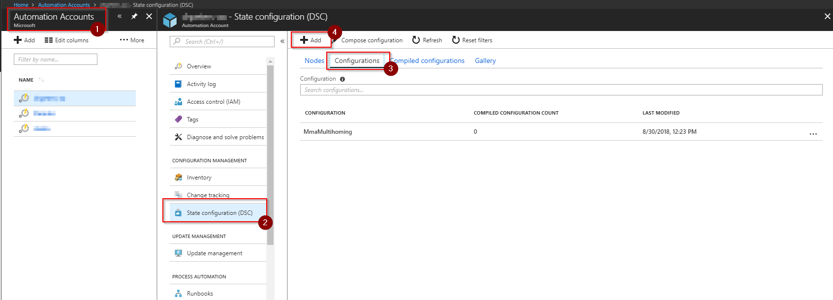 Azure Automation DSC configurations