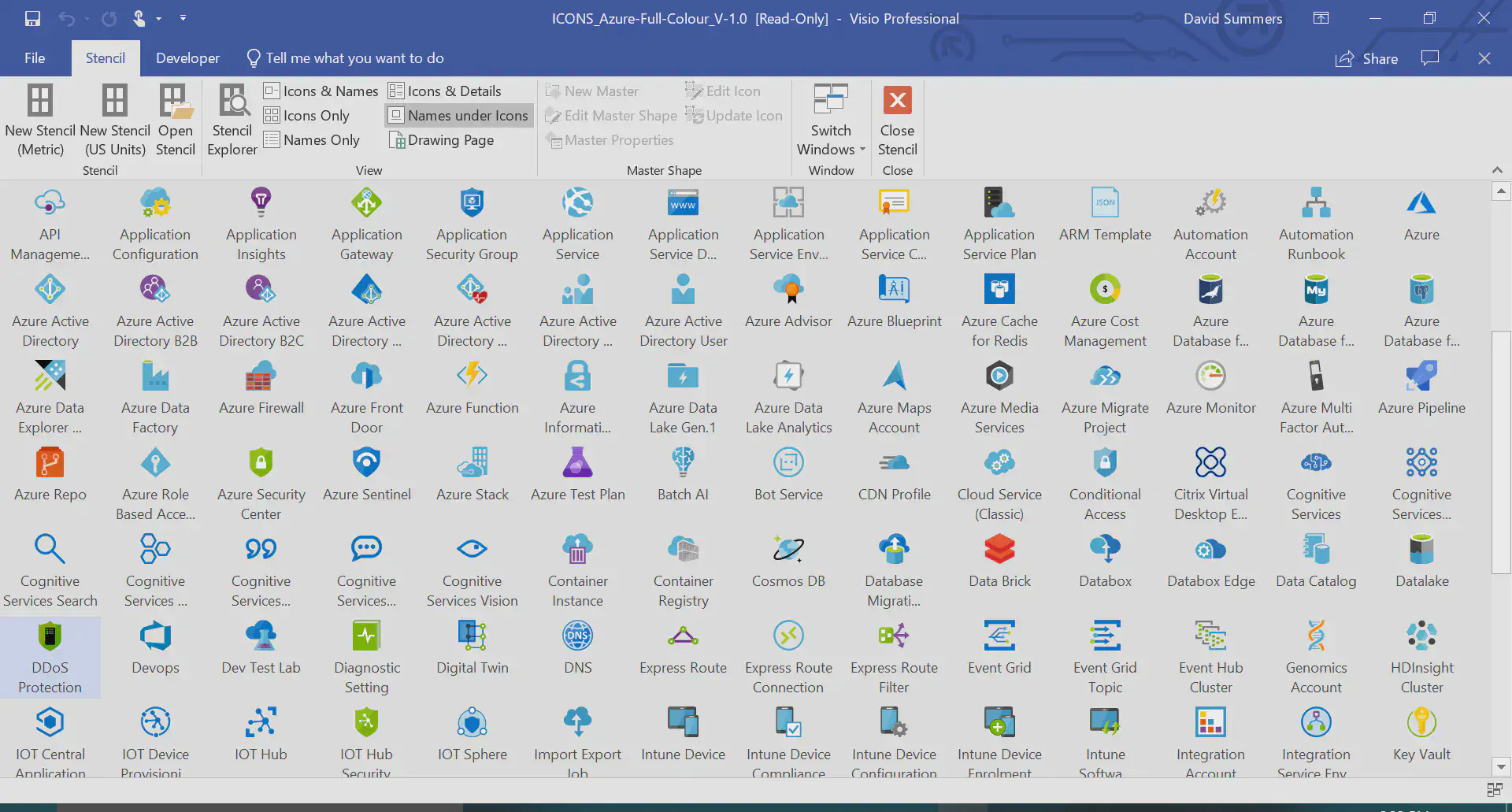 Visio stencils for Azure